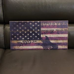 American flag Wooden Hanging Wall Plaque
